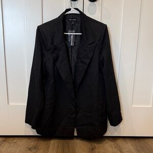 PrettyLittleThing Classic Black Oversized Blazer